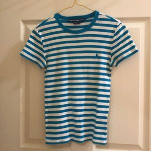 Ralph Lauren sport blue and white stripes